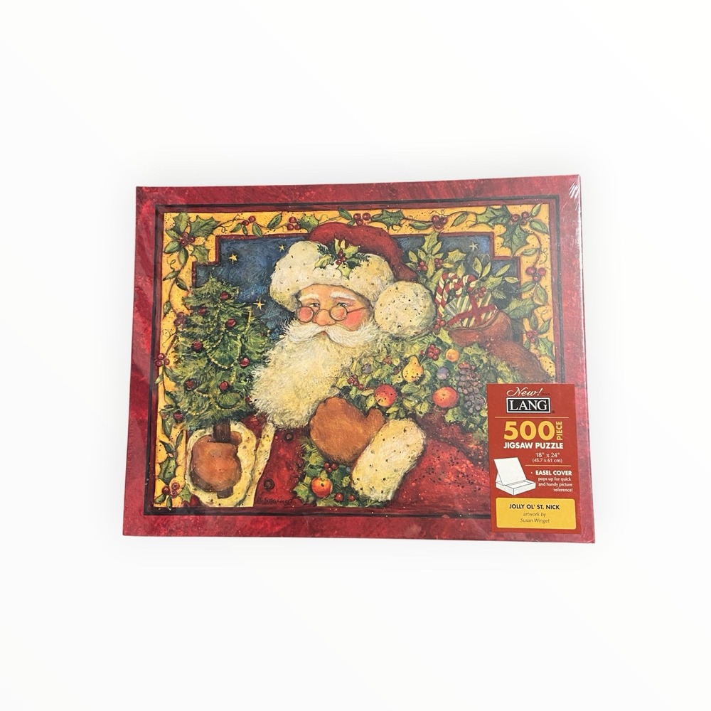 Lang "Jolly Ol' St. Nick" 500pcs Jigsaw Puzzle Featuring Artwork by Susan Winget